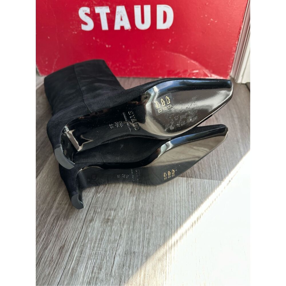 STAUD WESTERN WALLY BOOT BLACK SUEDE EU38/US8 $495 - Picture 10 of 12